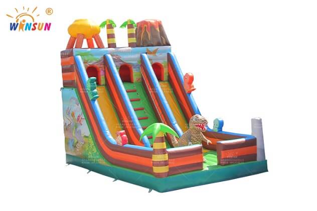 Kids Inflatable Dinosaur Slide - High Quality PVC Material