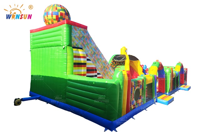 biggest inflatable lego playground