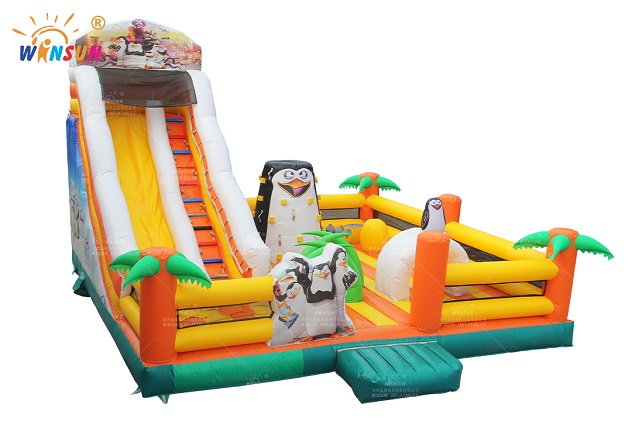 commercial inflatable madagascar penguin island
