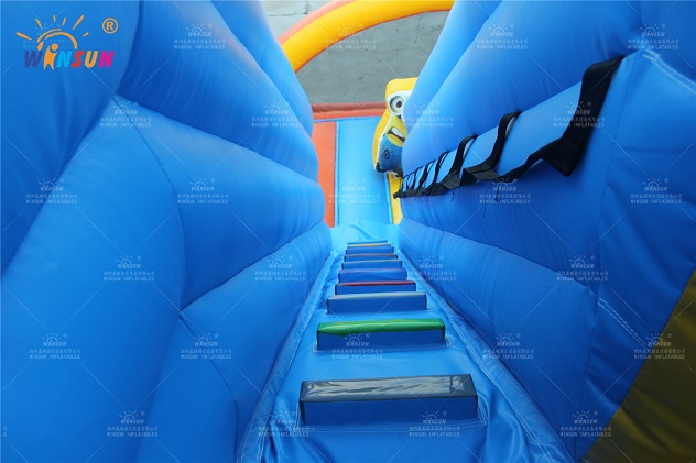 minion bouncy castle with slide