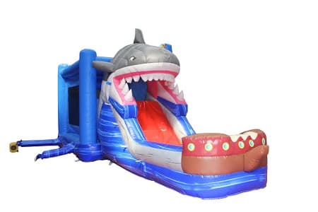 WSC-381 Shark Inflatable Jumping Castle And Slide