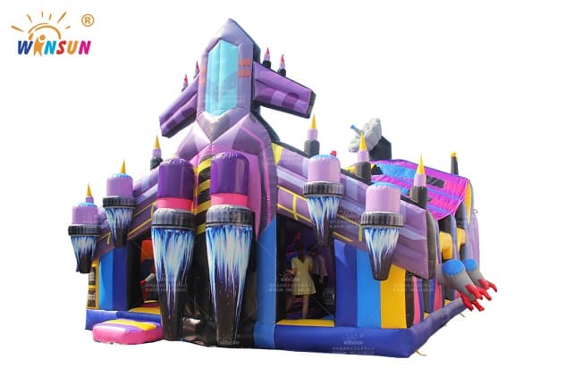 rocket theme inflatable funand price