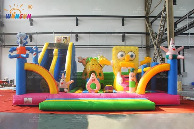 Inflatable Spongebob playground for sale