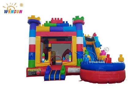 WSC-462 Inflatable Lego Blocks Combo with pool