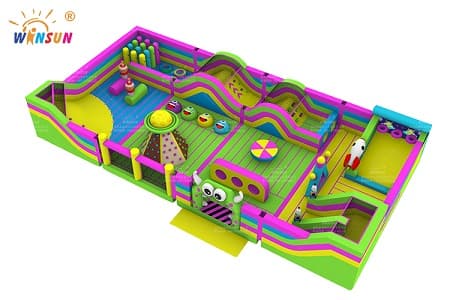 WSA-008 Custom Indoor Inflatable Theme park for kids
