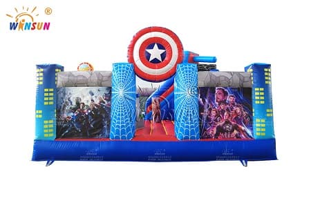 WSC-580 Avengers Theme Inflatable Play Land