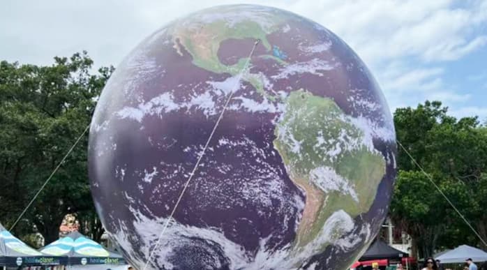 Earth Day inflatable globe model by Winson