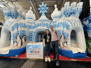 Frozen theme inflatable funcity in Europe